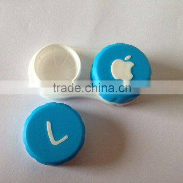 cute wholesale popular apple contact lens dual case