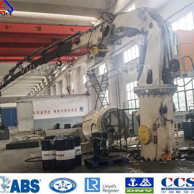 Marine Light-Duty 2Ton 22 M Straight Arm Telescopic  Boom  Pedestal Deck  Crane Marine Offshore Deck Cranes