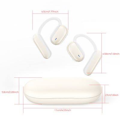 LED Digital Display Headphone Sport Earbuds Headset Mini TWS Wireless Bone Conduction Earphones photo-3
