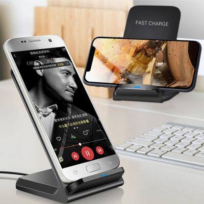 Factory Fast Wireless Charger 15W for Phone and 10W for Android Cell Phones Portable Charging Universal Wireless Charger Stand photo-4
