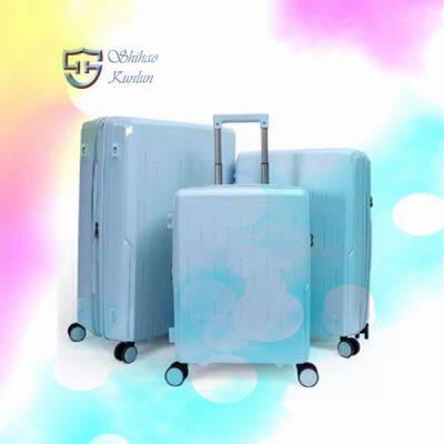 Hot Sale Large Capacity Lightweight Suitcase Luggage 3 Set PPVintage Travel Luggage Set photo-4