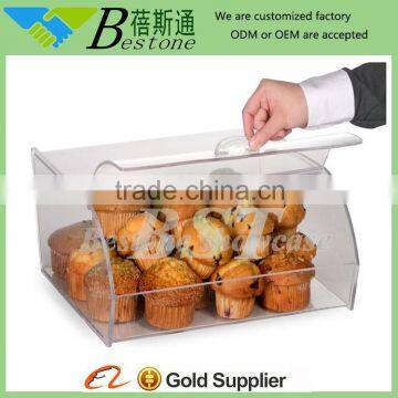 wholesale acrylic display case/ acrylic food storage box