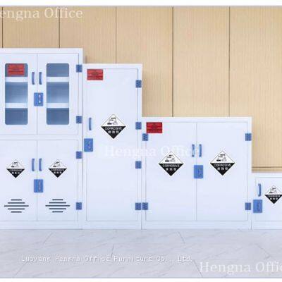 Medical Grade PP Corrosive Storage Cabinet for Hospital Lab, Double Lock Design Polypropylene Safety Locker for Acid and Alkali Management