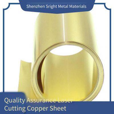 Laser-cut Copper Sheets: H65 Brass Sheets, t2 Red Copper Sheets, High-hardness Beryllium Bronze Thin Sheets