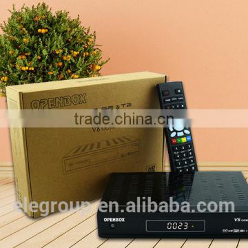 Openbox V8 combo hd receiver dvb-s2 dvb-t2 combo dvb s2 dvb t2 hd combo / V8S satellite receiver hot selling italy