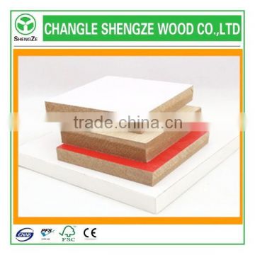 with different thickness white laminated melamine mdf board high quality colorful melamine faced MDF board