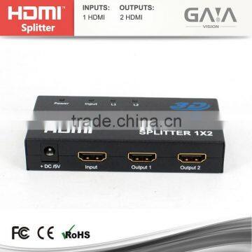 Factory Wholesale Mini V1.4 4Kx2K 3D HDMI Splitter 1x2