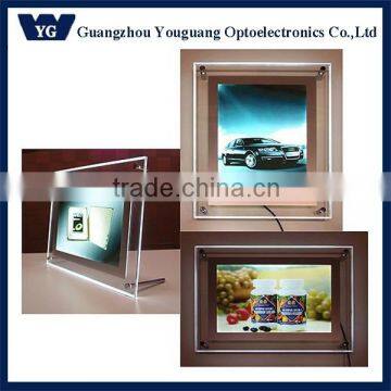 Ultra Slim Clear Crystal LED Light Box/LED Display Board/Crystal Advertising LED Picture Frame