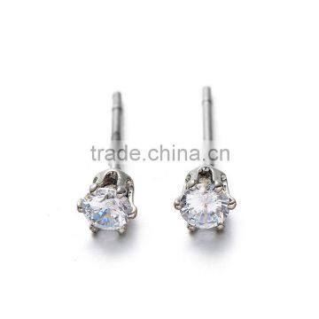 Bulk Wholesale Costume Jewelry Round Heart Square Shape Zircon Earrings Sets photo-2