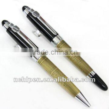 roller pen+ballpoint pen,metal pen set for office gift