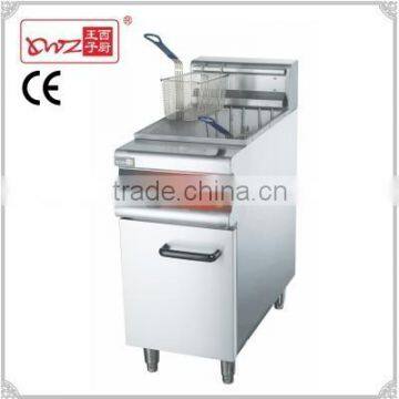 Hot sale commercial stainless steel 28L Vertical One Tank Two Sieves Electric Deep Fryer/Chip fryer/Chicken fryer