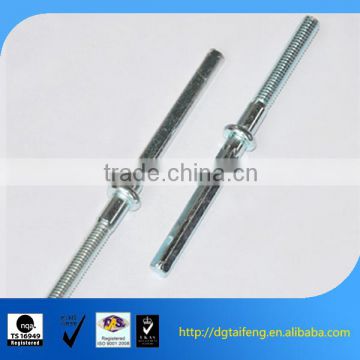 double round neck carbon steel partial thread pin