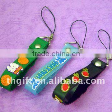 soft pvc cell phone chain