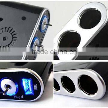 Cigarette lighter 4 holes with cigarette lighter with switch with USB car cigarette lighter car cigarette lighter