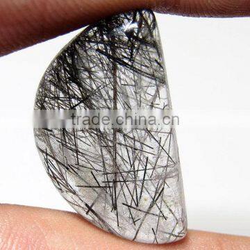 Black Rutile Cabochon