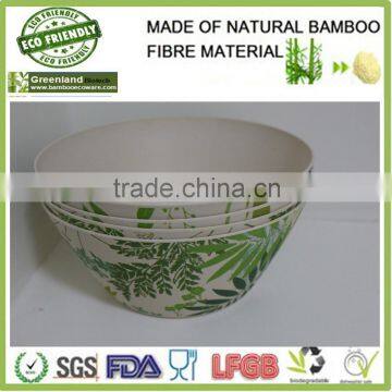 bio and eco bamboo fiber personalized salad bowl