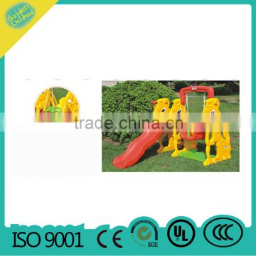 playground equipment baby slide with swing , outdoor small plastic slide