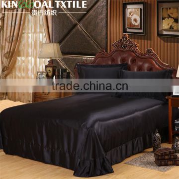 Natural 100% Mulberry King/ Queen Silk black color flat bed Sheet                        
                                                Quality Choice