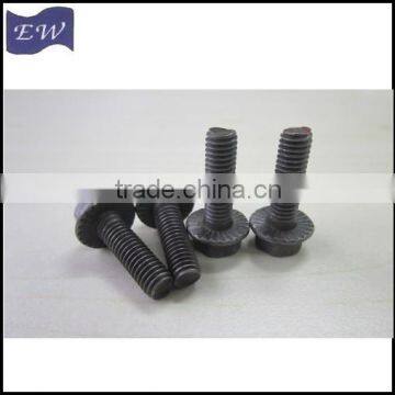 black hex flange bolt m6x10 (DIN6921)