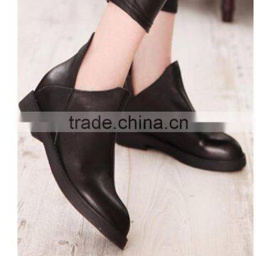 Stylish Ladies Red Leather Designer Wine Red Pretty Brush Color Skin Women Boots photo-2