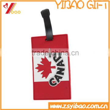 China Supplier PVC Luggage Tag National Flag Standard Size Bulk Luggage Tags