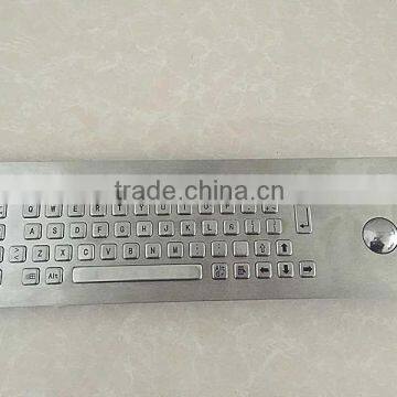 High Quality USB Ps/2 IP65 Metal Keyboard With Optical Trackball photo-4