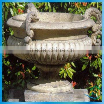 Art style decorated flower pots