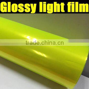 Wholesale TXD Fluorescent yellow car light film with size: 0.3*10m/0.4*10m/roll