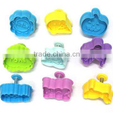 New 3D plastic plunger cookie cutter Fondant decorating Plunger cutter