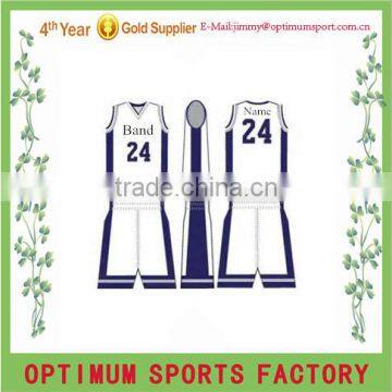 Cheap 100% polyester Sublimation Basketball Jerseys and Shorts