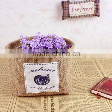 customized eco-friendly jute storage bag