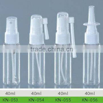 manufacturer 40ml plastic PET oral clear throat spray bottle