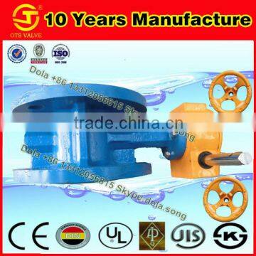 BV-DS141 ISO 5211 double flanged ductile iron butterfly valve