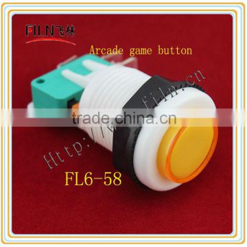 non-illuminated 27MM Plastic Arcade game pushbutton switch With Microswitch