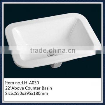 Chaozhou porcelain wash room over counter basin