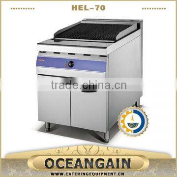 HEL-70 free standing Electric lava rock grill with cabinet