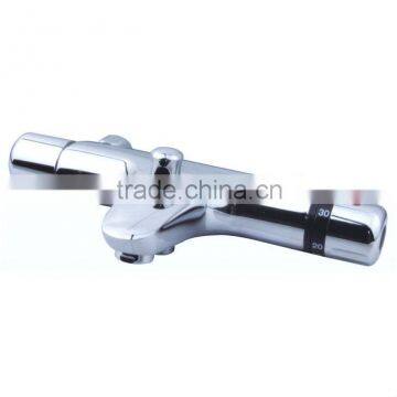 High Quality & Luxury Brass Thermostatic Bath Tap, Chrome Finish and Wall Mounted