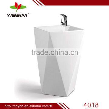 diamond appearance new design pedestal basin,art basin