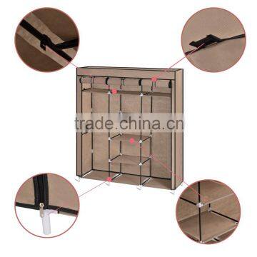 DIY Furniture Portable Folding Fabric Cloth Steel Frame Wardrobe Closet Home Clothes Storage Cabinet OS003666 photo-4