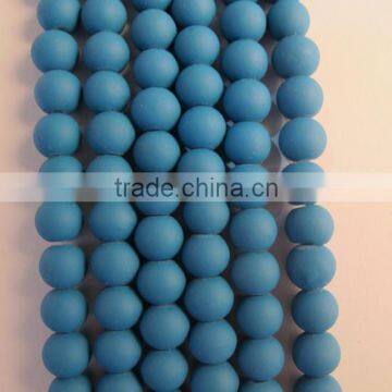 10mm round neon color beads in bulk,Glass Beads YZ009