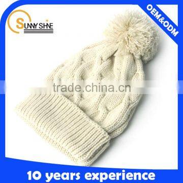 2015 fashion and high quality cheap custom winter knitted hat