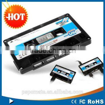 computer 2.0 High Speed cassette shape 4 Port USB HUB for computer use
