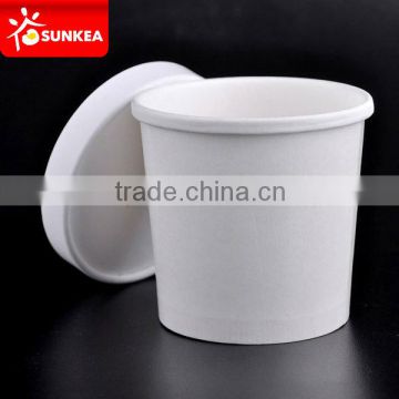 Custom logo printed hot soup cup with lid