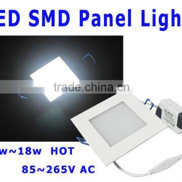3w 6w 12w 18w 3 year's warranty led square panel