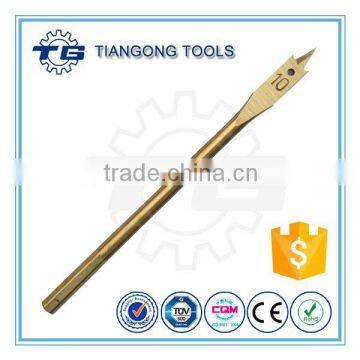 TG High Carbon Steel Wood Flat Bit Titanium Coated