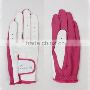 Colorful Cabretta Leather Golf Glove