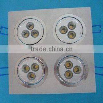 led square downlight PL-0812A-12*1W