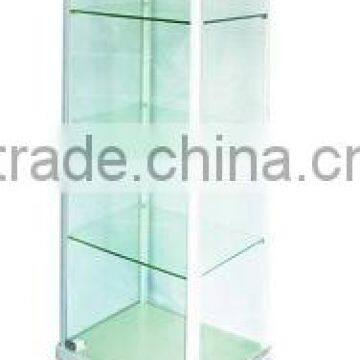 Cheap aluminuim alloy glass display cabinet or showcase for cake ,accessories,chocolate,toy