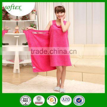 Microfiber towel bath dress for girls
