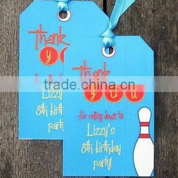 ribbon string cardboard gift tag (M-HT162)